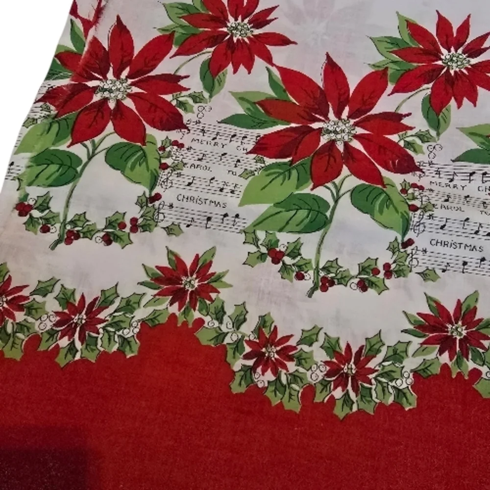 Festive Poinsettia Holiday Towel